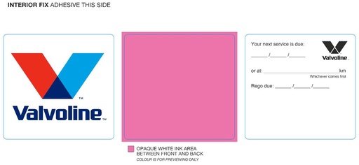 [354225] 6506 Generic Service Sticker Square Rego