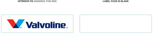 [362286] Service Sticker 110x28 Valvoline Custom Template