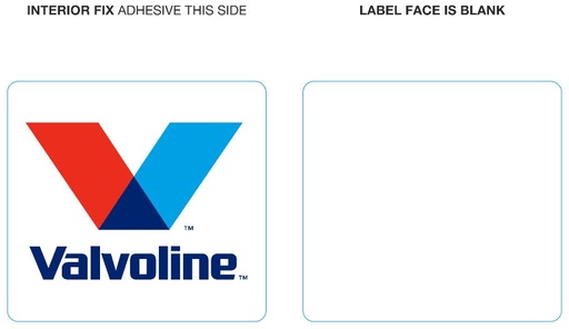 [363125] Service Sticker 65x70 Valvoline Custom Template