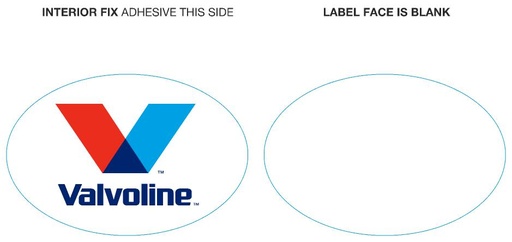 [363124] Service Sticker 50x75 Valvoline Custom Template